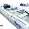 Nafukovací motorový člun Adventure M-400 - světle šedý